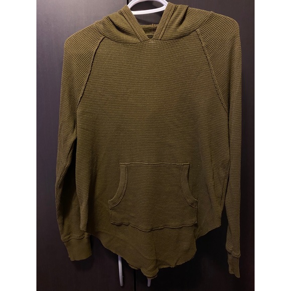 ⚠️SOLD⚠️ TNA Hooded Waffle Sweater - Picture 1 of 2